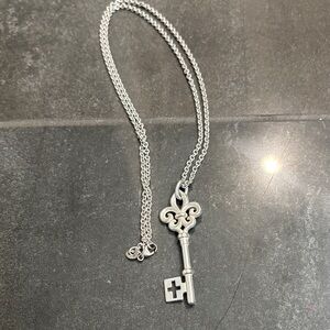 James Avery retired key necklace